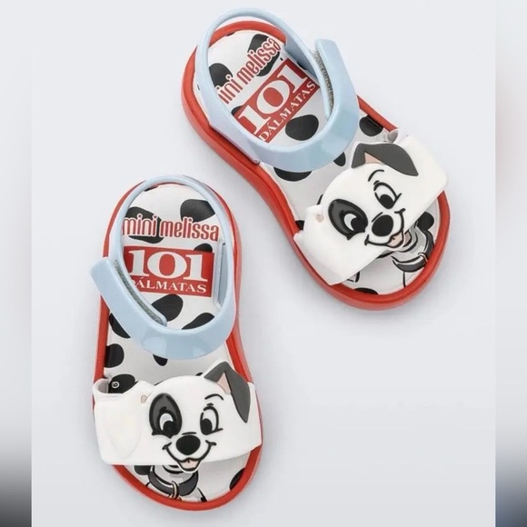 Mini Melissa 101 Dalmatians sandals for kids UNISEX Size 6 - Picture 1 of 6